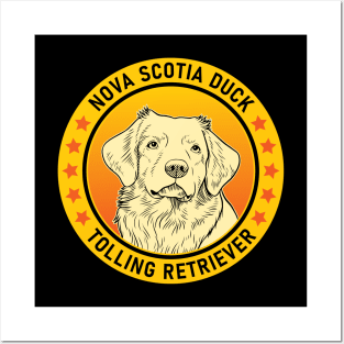 Nova Scotia Duck Tolling Retriever Dog Portrait Posters and Art